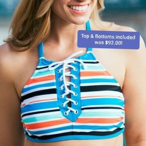 🏖Beach Diva High Neck Bikini Set